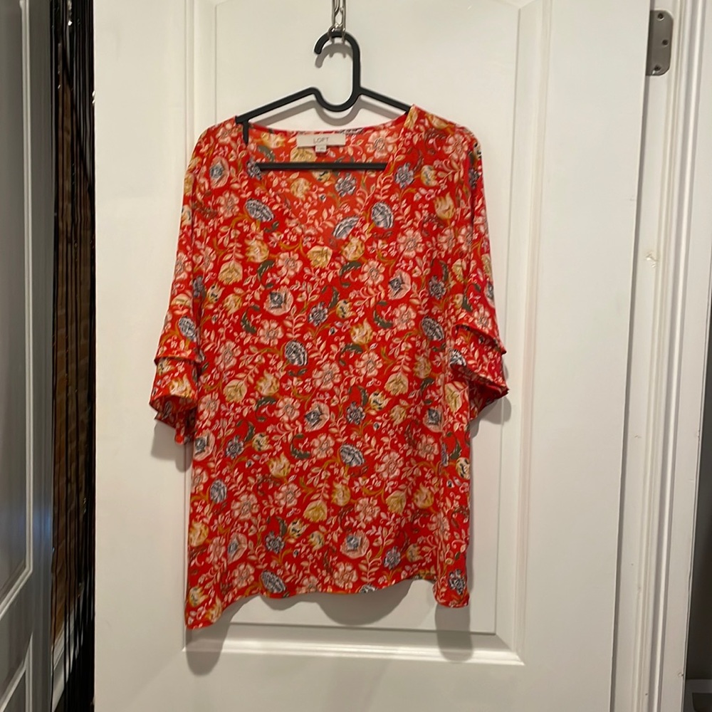 LOFT floral blouse
